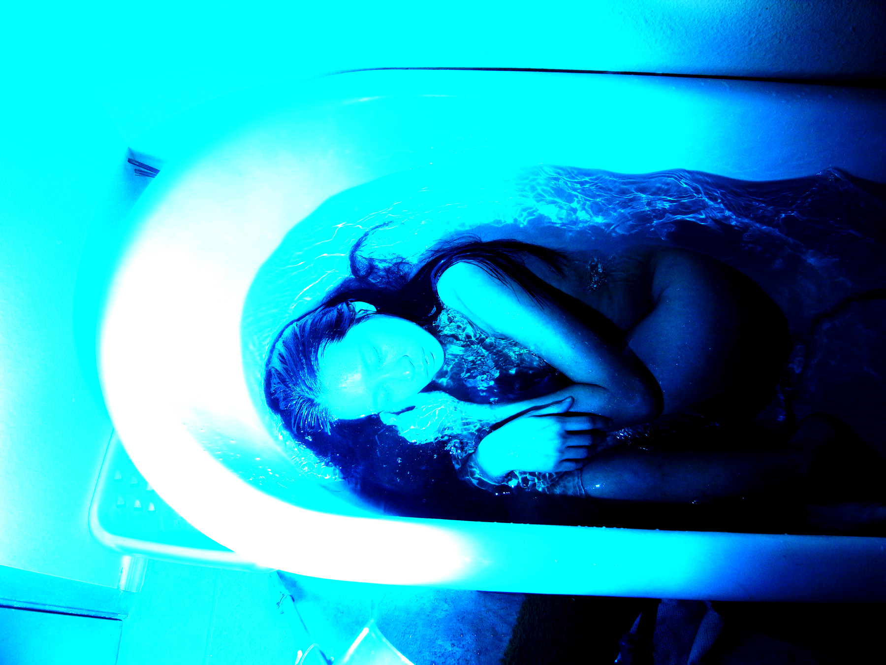 self portrait in tub - Chieh Huang Photography